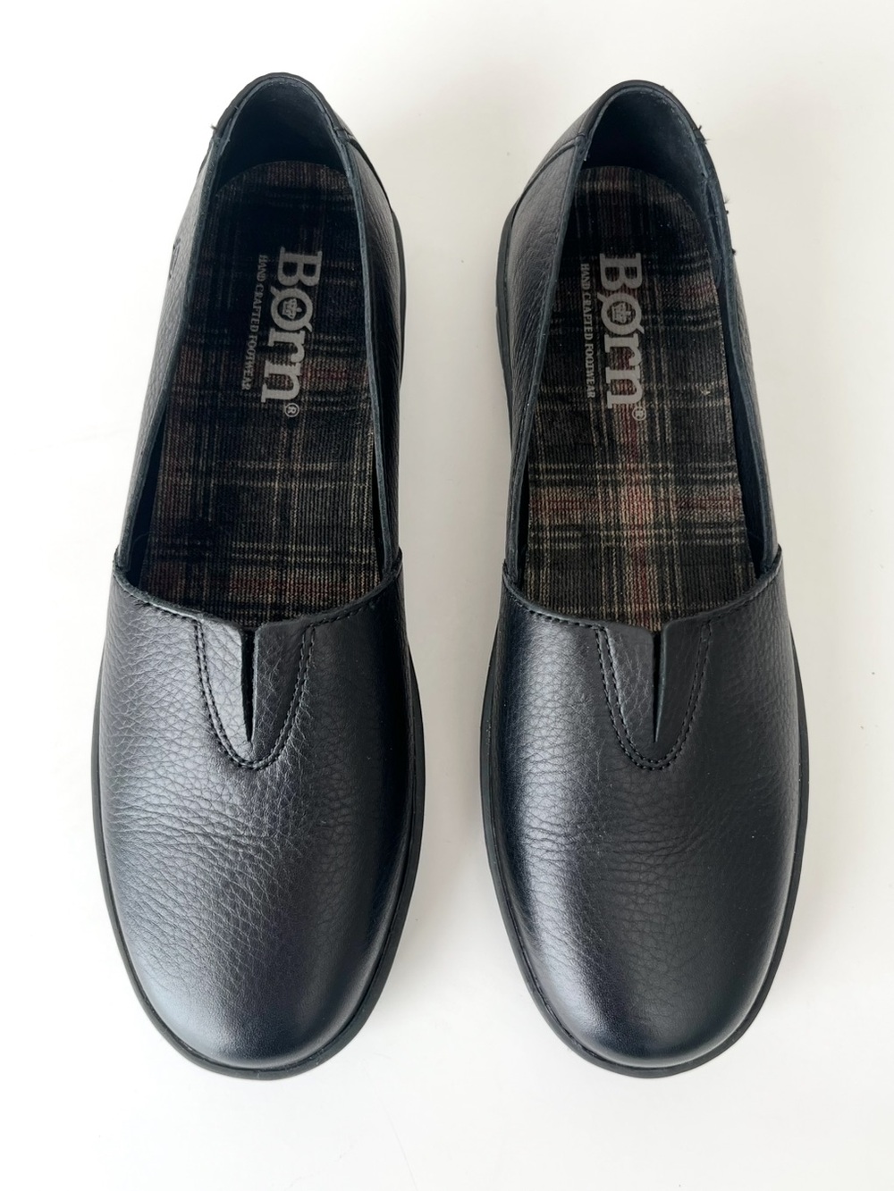 Born Congo leather comfort loafers black hand crafted NEW 9